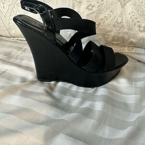 Charles David strapped wedge sandal